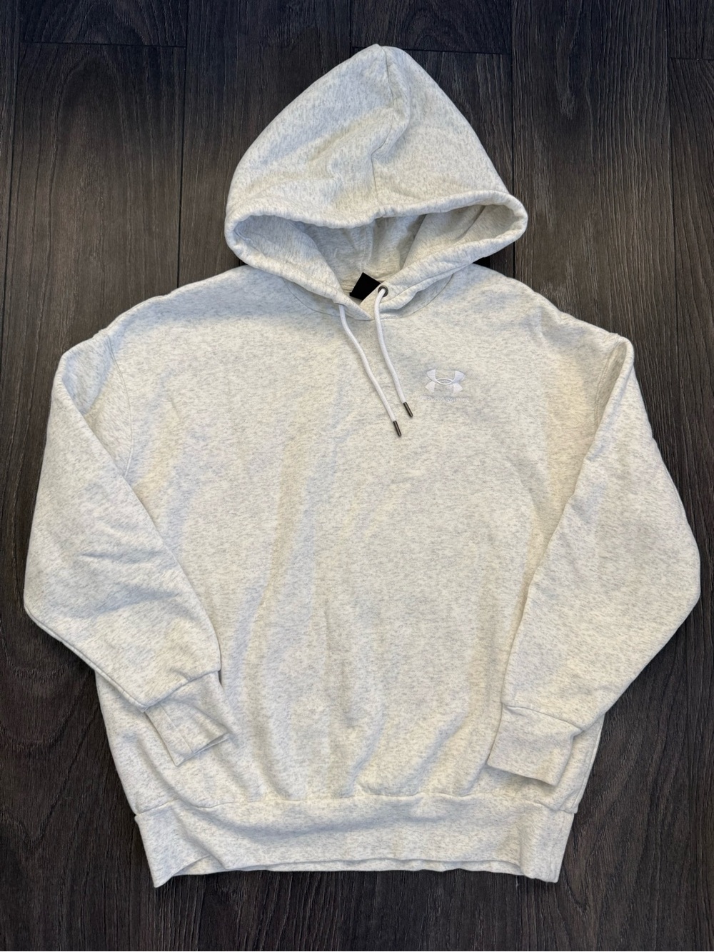 Under Armour Heather Light Gray Pullover Hoodie